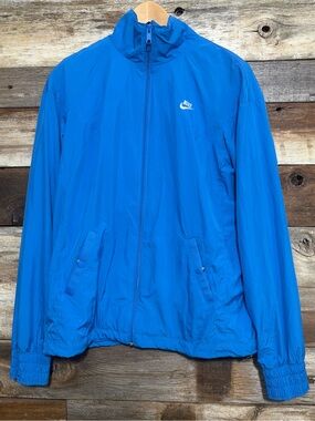 Nike Bright Blue Men's Zip-Up Windbreaker Jacket